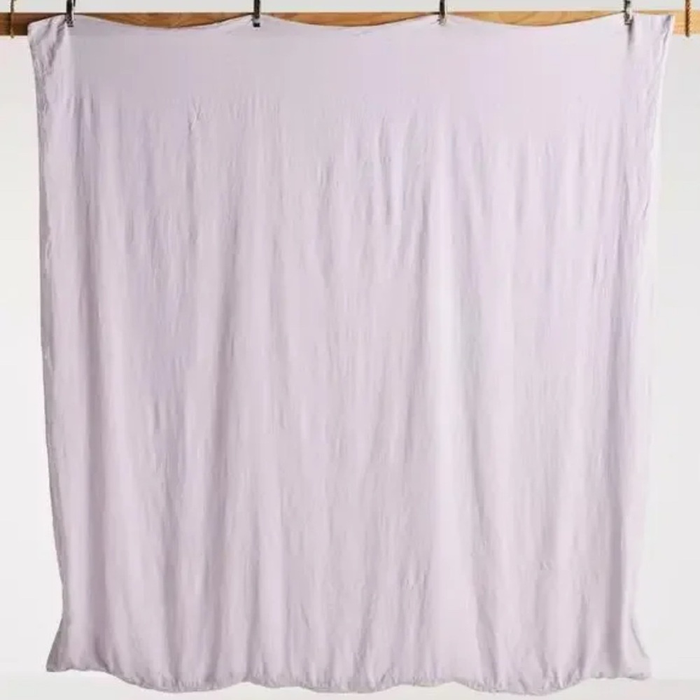 Anthropologie washed linen duvet cover lilac - Picture 2 of 5